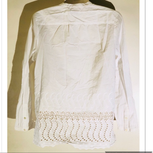 J crew white label feminine white buttondown shirt - Picture 2 of 8